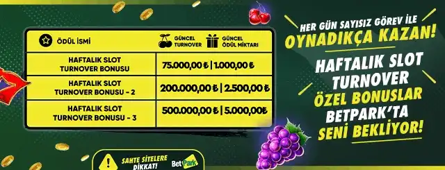 Haftalık slot görev